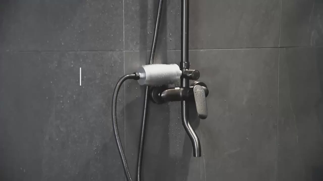 Load video: Waterz™ PureFlow Shower Filter Refill Cartridge
